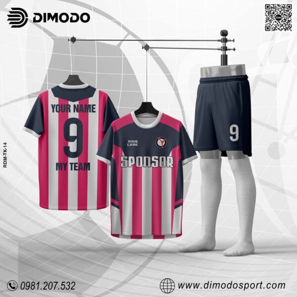 Bộ Quần Áo Thể Thao Nam Dimodo RDM-TK14 - Hồng Đậm Trẻ Trung
