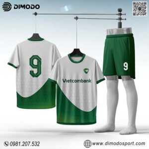 Áo Thể Thao Dimodo Trắng Phối Xanh – Năng Động Và Hiện Đại