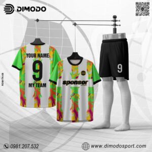 Áo Đấu Dimodo RDM-TK08 Trắng Phối Họa Tiết Nổi Bật