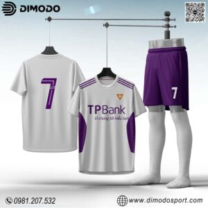 Bộ Đồ Thể Thao TPBank - Trắng Tím Cá Tính