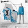 Áo Bóng Đá Thiết Kế Dimodo TK-28 - Trắng Xanh Năng Động