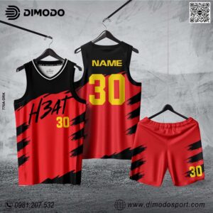 Áo Bóng Rổ Nữ Đỏ Đen Dimodo – Sức Mạnh Và Phong Cách Thể Thao