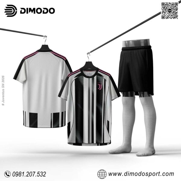 Áo Đấu Juventus SK 2026 - Đen Trắng Thời Thượng