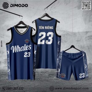 Đồng Phục Bóng Rổ DIMODO - Whales Xanh Navy