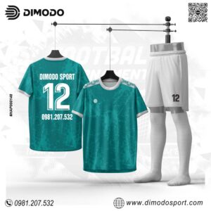 Đồng Phục Bóng Đá Xanh Ngọc RDM-TK-3 | Thiết Kế Loang Hiện Đại