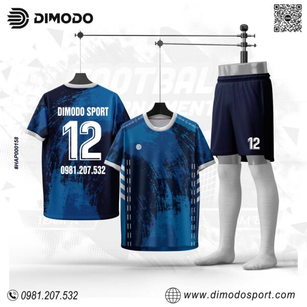 Áo Bóng Đá Thiết Kế Màu Xanh Navy - Thiết Kế Mới Nhất