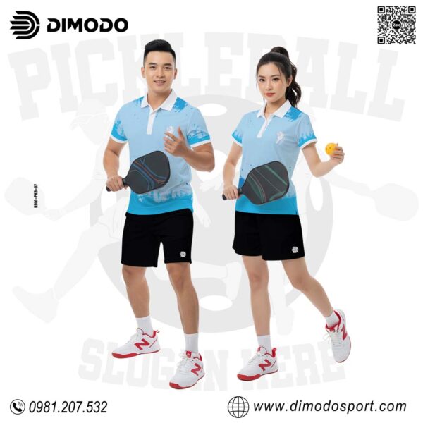 Bộ Trang Phục Pickleball Unisex Màu Xanh Chính Hãng