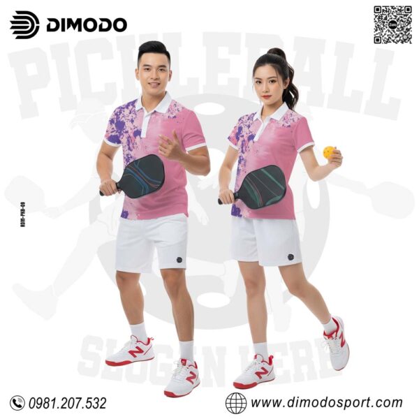 Set Thể Thao Pickleball Màu Hồng Pastel Nổi Bật