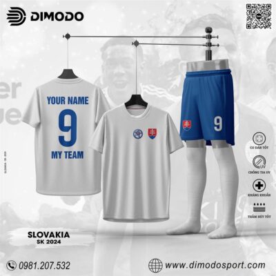 Áo Đấu Đội Tuyển Slovakia SK 2024 - Trắng Cá Tính