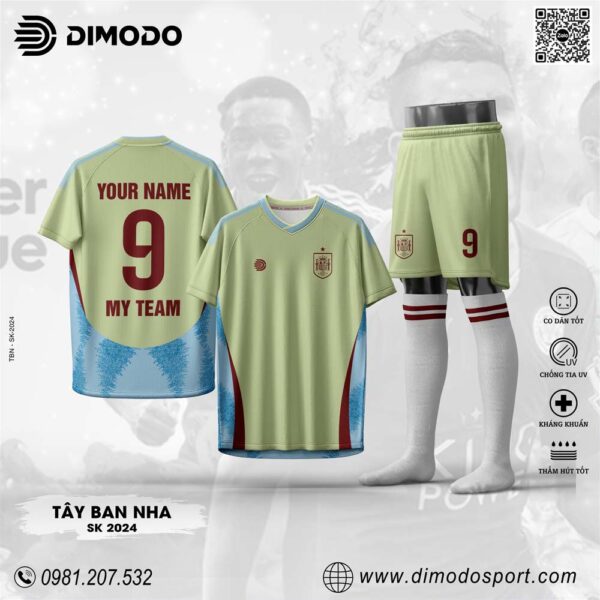 Mẫu Áo Đội Tuyển Tây Ban Nha SK 2024