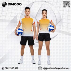 Đồng Phục Bóng Chuyền Ombre Cam Trẻ Trung Năng Động