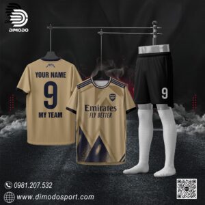 Áo CLB Arsenal Màu Vàng – Bộ Đồng Phục Thể Thao Dimodo Năng Động, Nổi Bật
