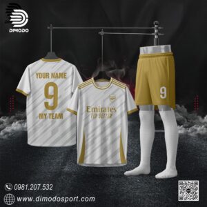 Áo Đấu CLB Arsenal Màu Trắng Vàng – Đẳng Cấp và Thoáng Mát