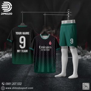 Áo Bóng Đá Ac Milan Màu Đen  – Phong Cách Mạnh Mẽ Và Thể Thao 2025