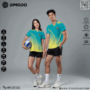 Áo Đấu Bóng Chuyền Màu Xanh Ngọc Hot Nhất