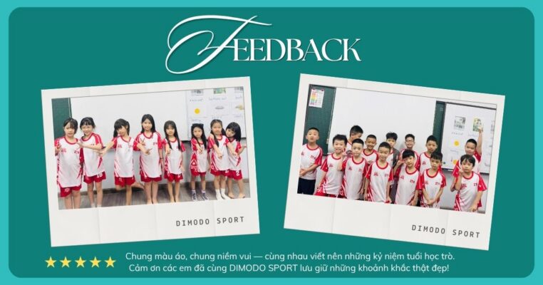 Đội bóng khách hàng DIMODO trong trang phục thể thao 01