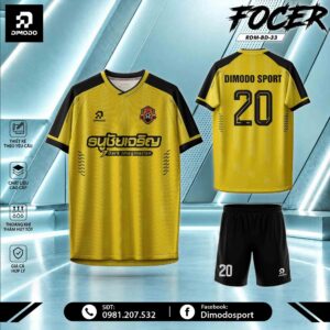 Áo bóng đá thiết kế Vàng đen – DIMODO SPORT