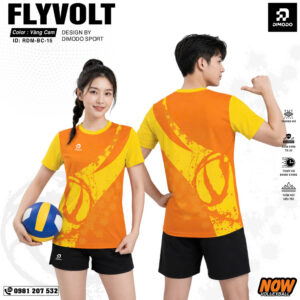 Áo bóng chuyền FLYVOLT vàng cam – DIMODO SPORT