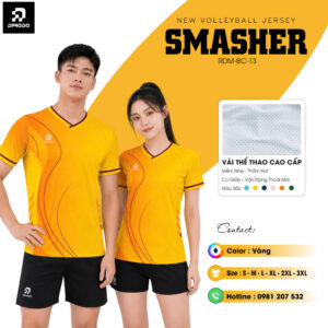 Áo bóng chuyền SMASHER vàng– DIMODO SPORT
