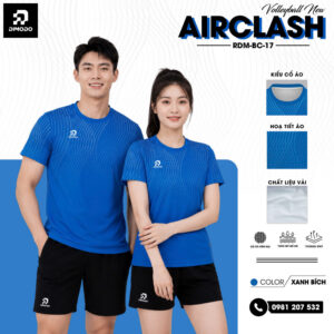 Áo bóng chuyền AIRCLASH xanh bích