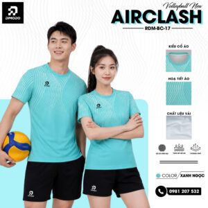 Áo bóng chuyền AIRCLASH xanh ngọc – DIMODO SPORT