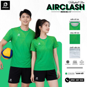 Áo bóng chuyền AIRCLASH màu xanh két DIMODO SPORT