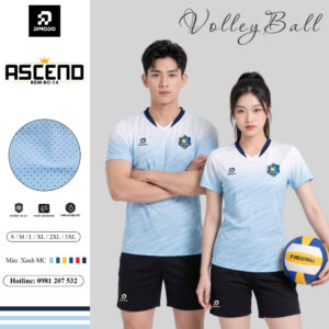 Áo bóng chuyền ASCENO màu xanh MC DIMODO SPORT