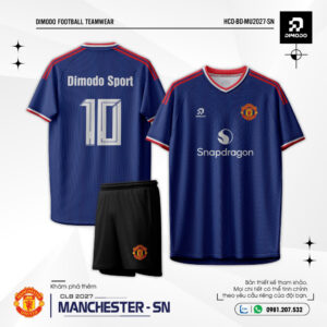 Áo bóng đá CLB Manchester Xanh mix đỏ 2027