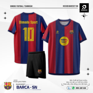 Áo bóng đá CLB Barca Đỏ Xanh SN 2027