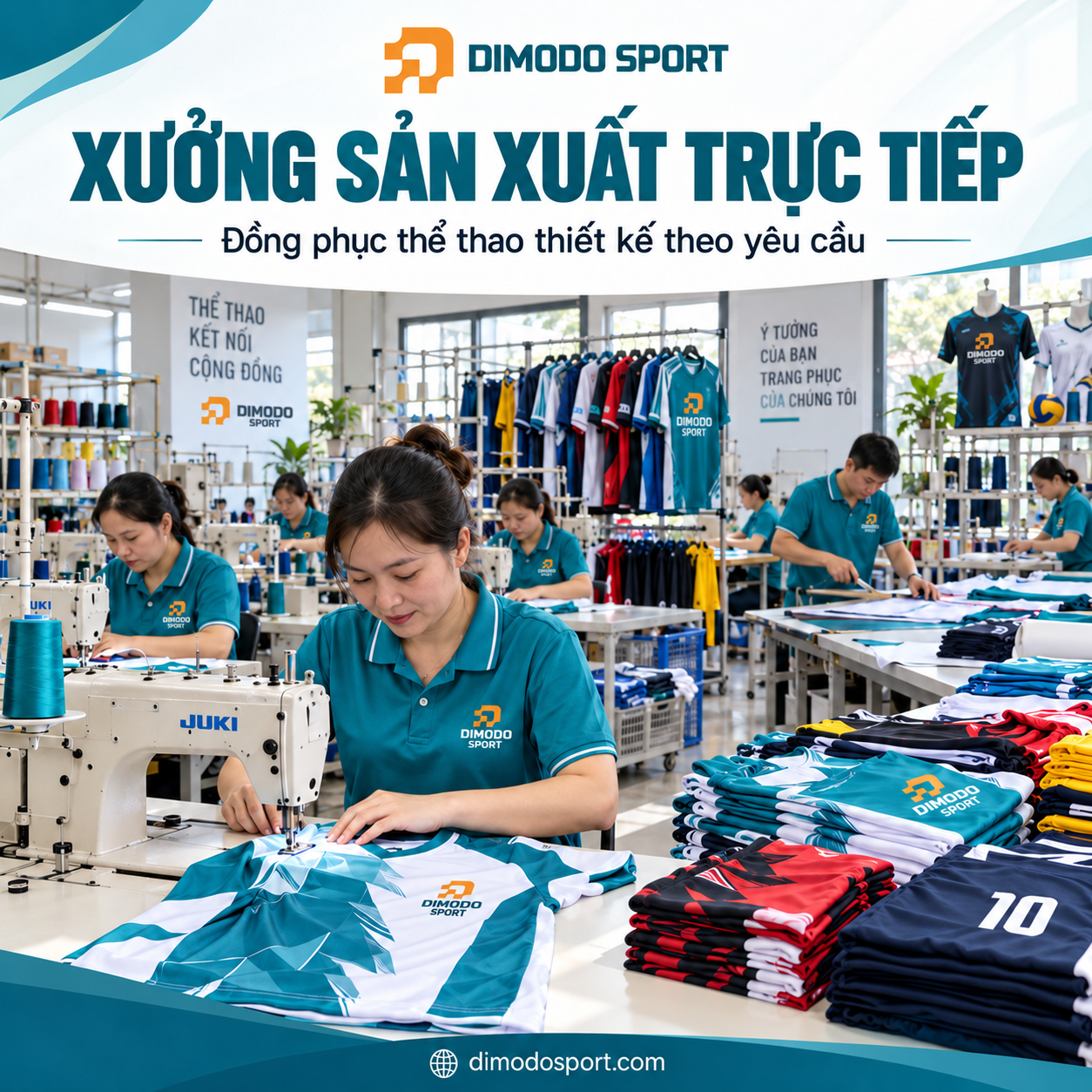 Xưởng thiết kế và sản xuất trang phục thể thao DIMODO SPORTS