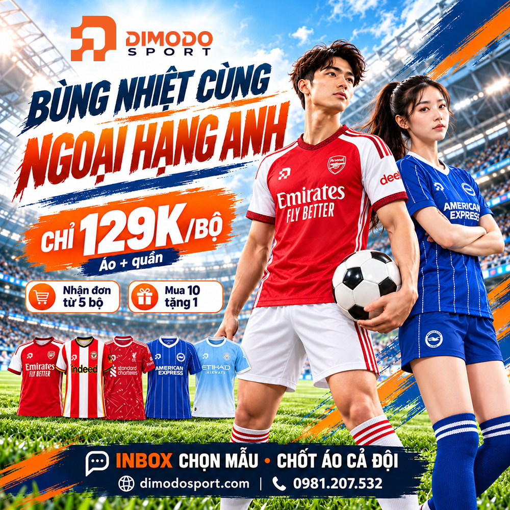 Xưởng sản xuất đồng phục thể thao DIMODO SPORT